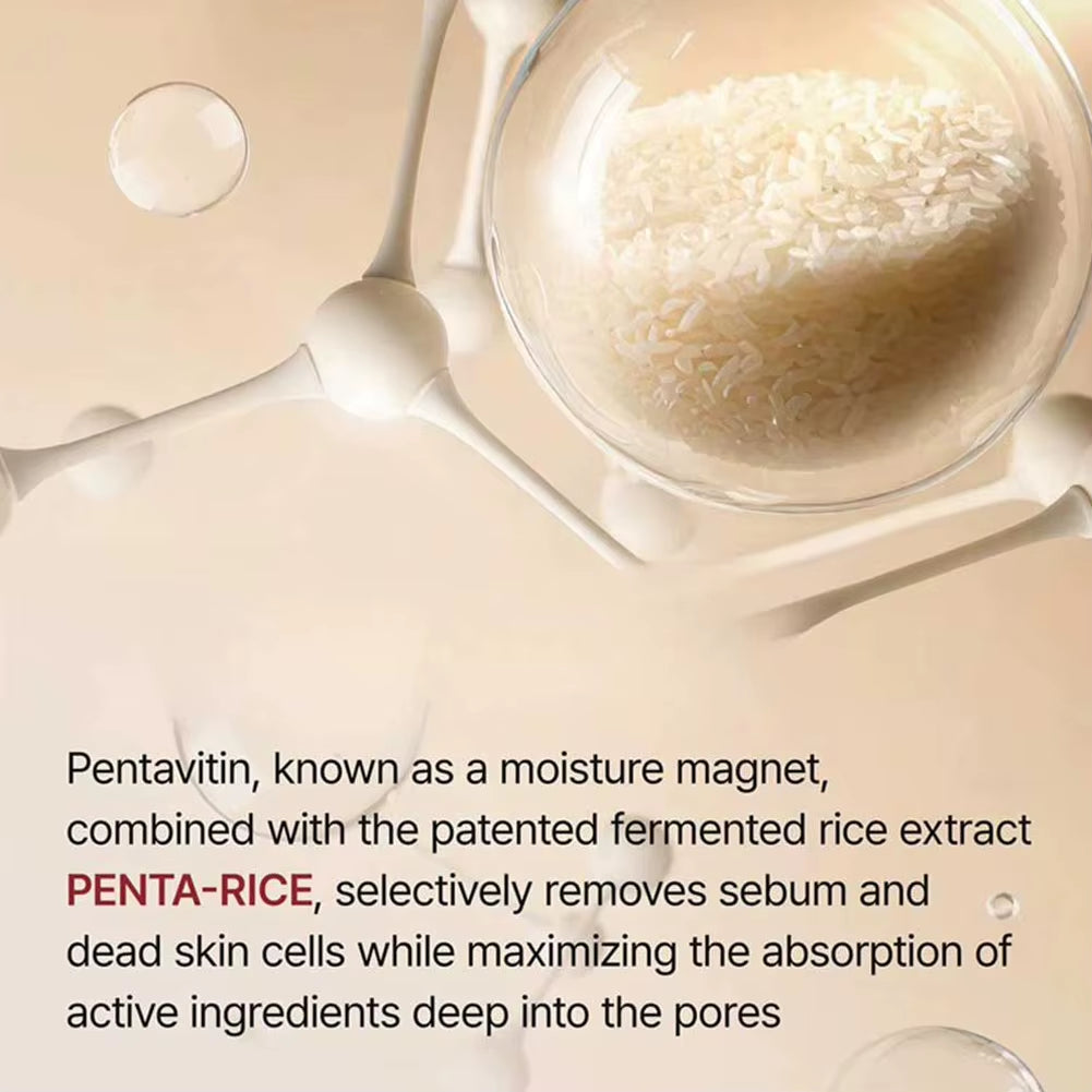 Dr. Melaxin Korean Black Rice Peeling Ampoule - Exfoliating Face Remove Dead Skin Cells Blackheads Facial Skincare