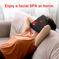 Red Light Therapy for Face, Red Light Therapy Mask, 7 Colors LED Facial Mask for Wrinkle Remove & anti Aging, Skin Care Home Use, Black (Upgraded Version)