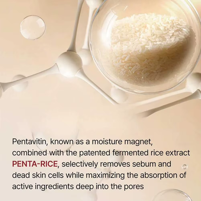 Dr. Melaxin Korean Black Rice Peeling Ampoule - Exfoliating Face Remove Dead Skin Cells Blackheads Facial Skincare