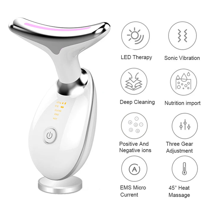 Neck Face Beauty Device Facial Lifting Machine EMS Face Massager Reduce Double Chin anti Wrinkle Skin Tightening Skin Care Tools